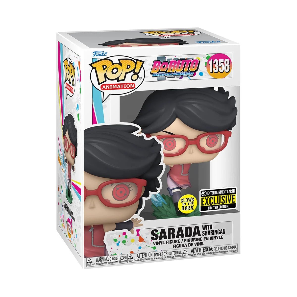 Funko POP! Boruto: Naruto Next Generations - Sarada with Sharingan #1358 GITD Pop Vinyl Figure - Pop Vinyl