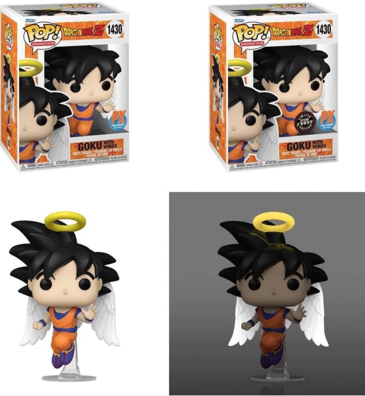 Funko POP! Dragon Ball Z - Goku with Wings #1430 (CHASE BUNDLE) Pop Vinyl  Figure Bundle - Kaisopops - CA$89.99